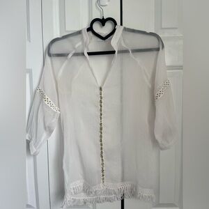 Compagnia Italiana transparent White Women's Blouse